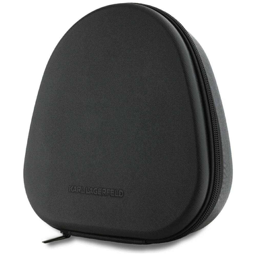 Bluetooth ausinės black KARL LAGERFELD ANC / ENC Saffiano Metal Logo KLBHP73PSACKMK 4