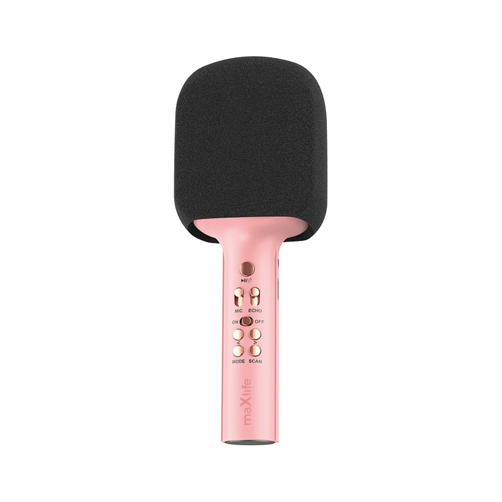 Bluetooth garsiakalbis-mikrofonas pink MAXLIFE MXBM-600