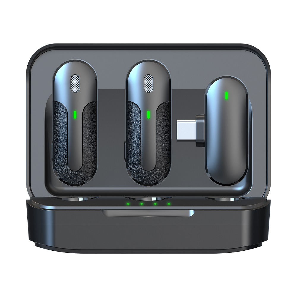 Bluetooth prisegamas mikrofonas 2 in 1 TYPE-C DEVIA 18