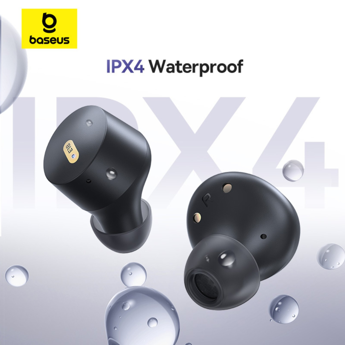 Bluetooth ausinės black Baseus Bowie E18 A00023800123-00 5 Bluetooth ausinės black Baseus Bowie E18 A00023800123-00 5