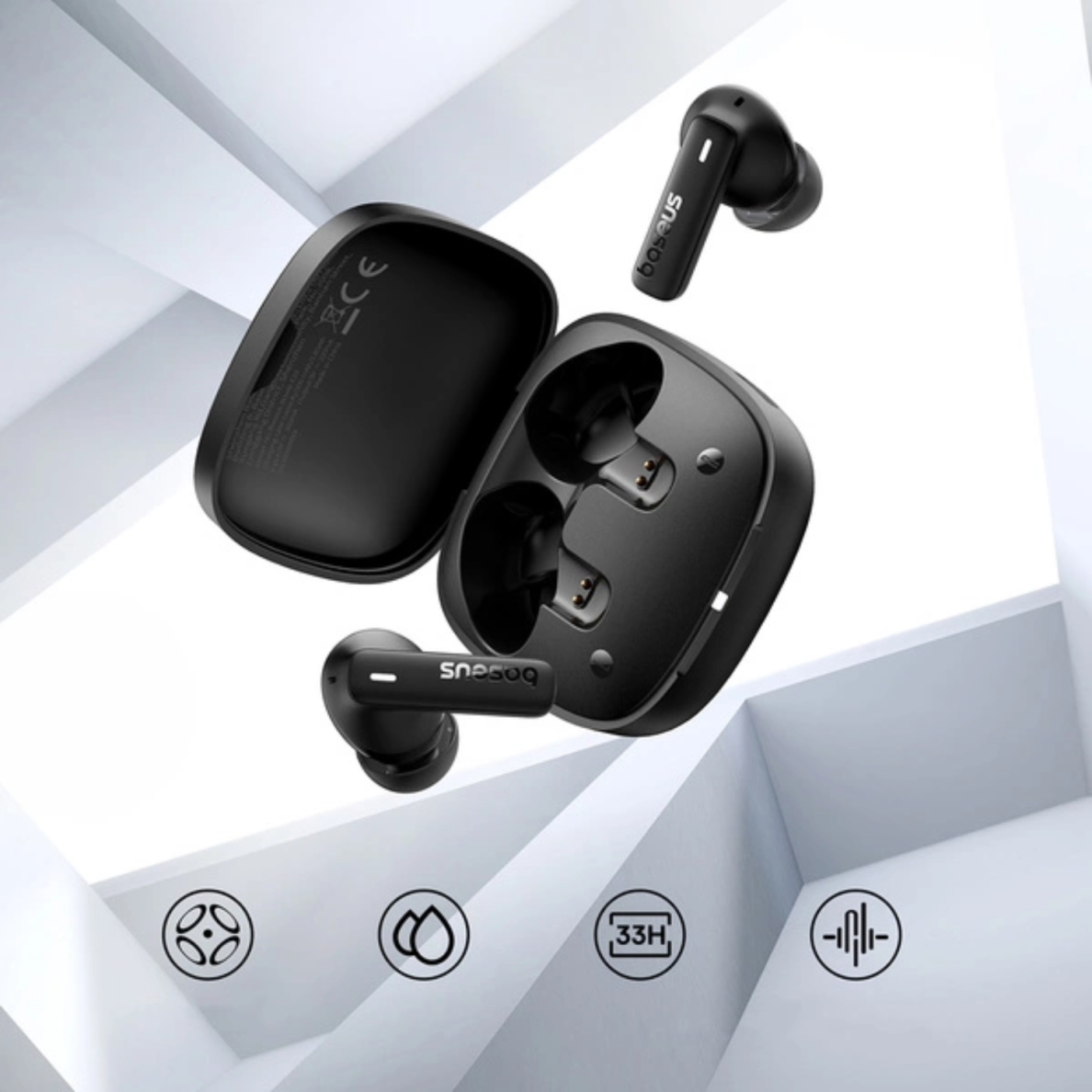 Bluetooth ausinės black Baseus Bowie E19 A00069600113-00 7