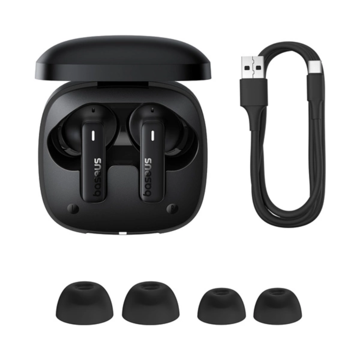 Bluetooth ausinės black Baseus Bowie E19 A00069600113-00 10 Bluetooth ausinės black Baseus Bowie E19 A00069600113-00 10
