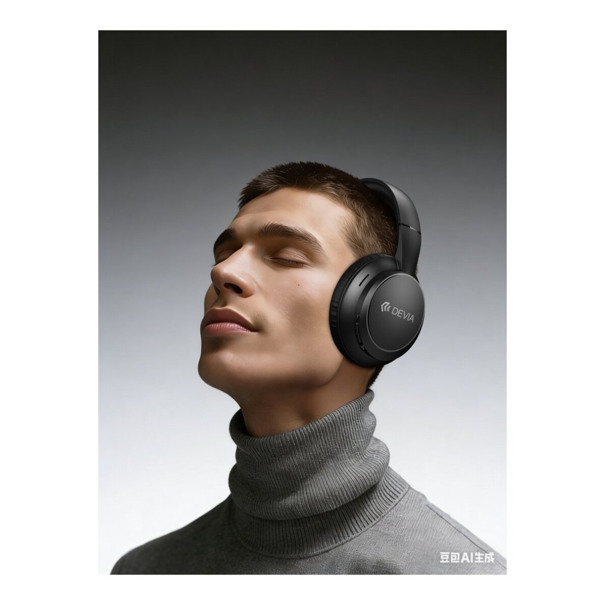 Bluetooth ausinės black DEVIA Lite1 JH-820 5