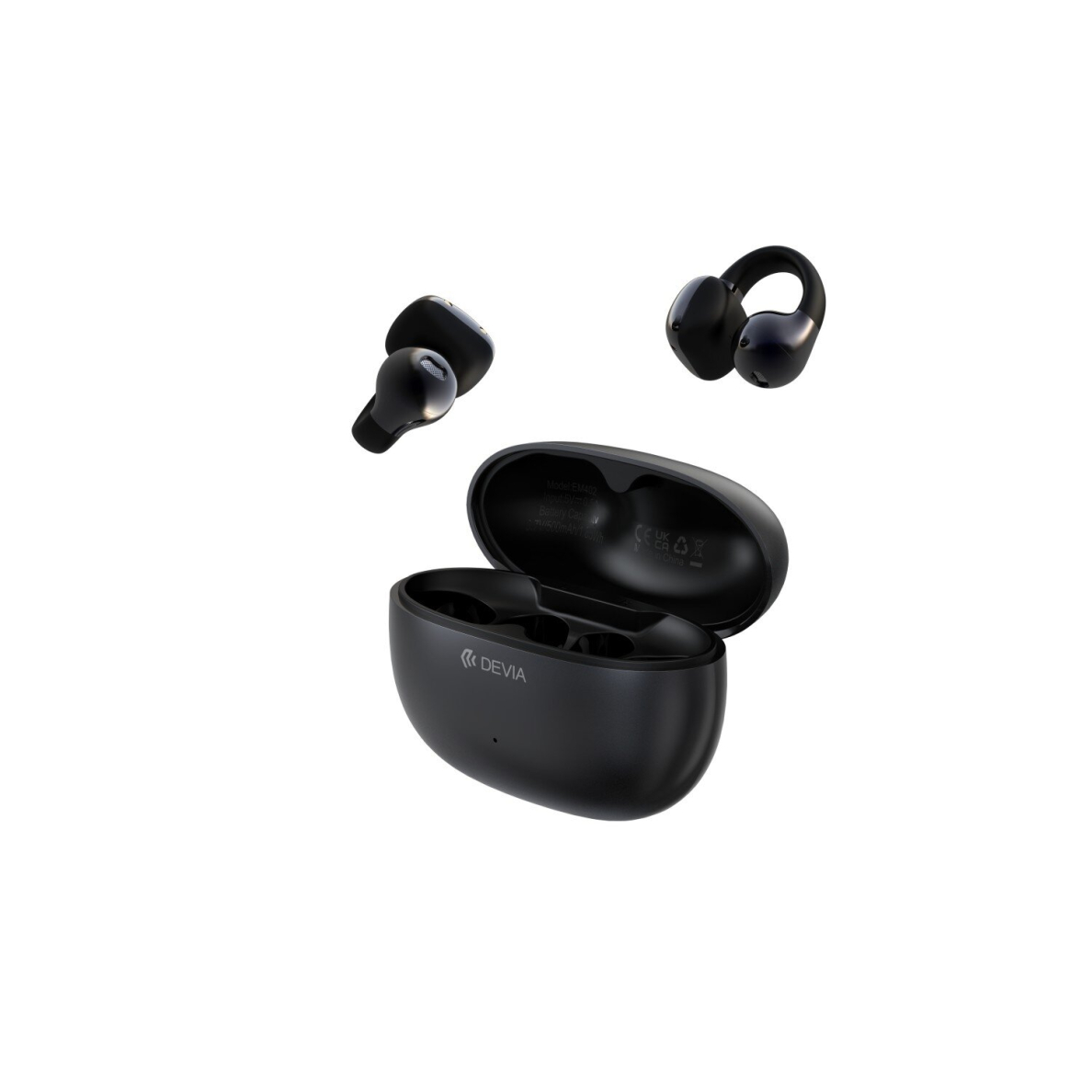 Bluetooth ausinės black Devia OWS Pro2 Clip-on EM402 2 Bluetooth ausinės black Devia OWS Pro2 Clip-on EM402 2