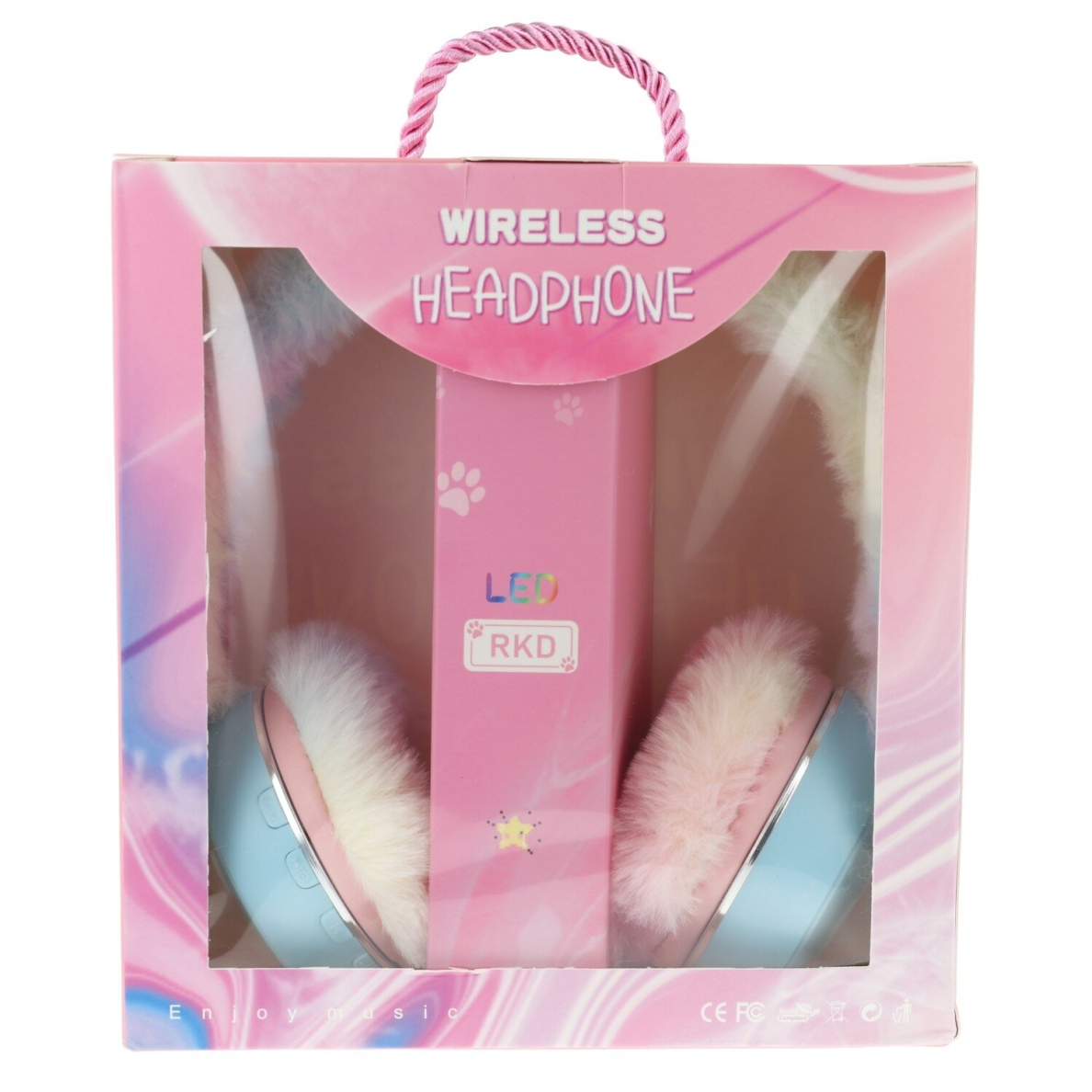 Bluetooth ausinės FLUFFY blue QL-268 30090 3 Bluetooth ausinės FLUFFY blue QL-268 30090 3