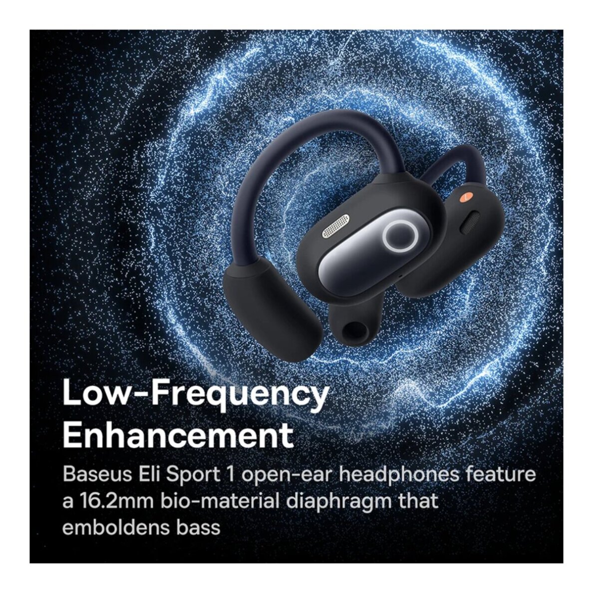 Bluetooth ausinės juodos Baseus Eli Sport1 A00064400121-00 8 Bluetooth ausinės juodos Baseus Eli Sport1 A00064400121-00 8