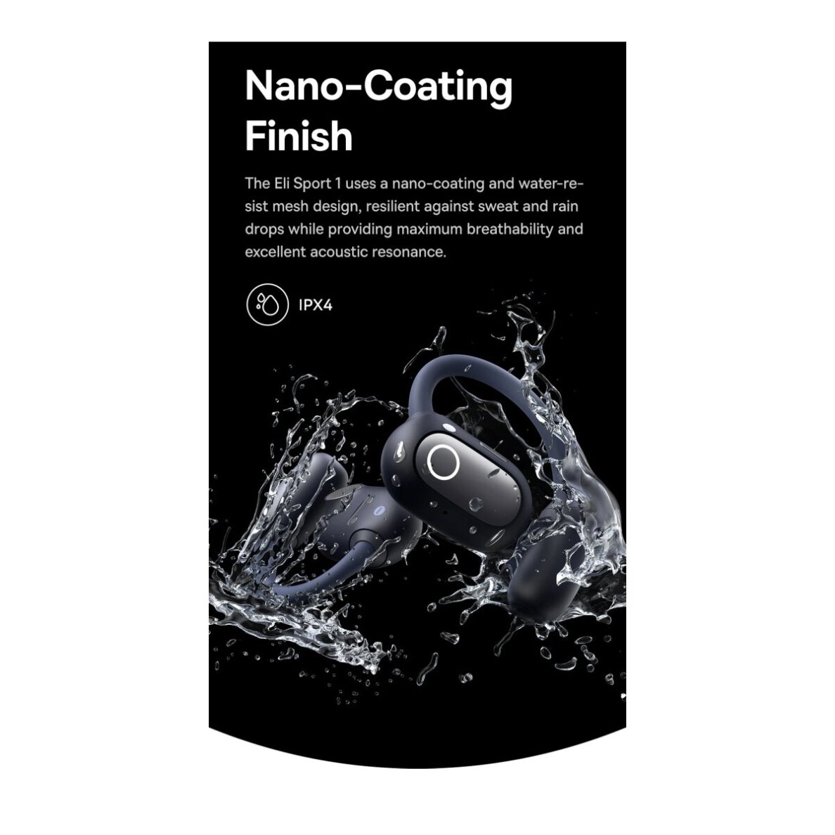 Bluetooth ausinės juodos Baseus Eli Sport1 A00064400121-00 6