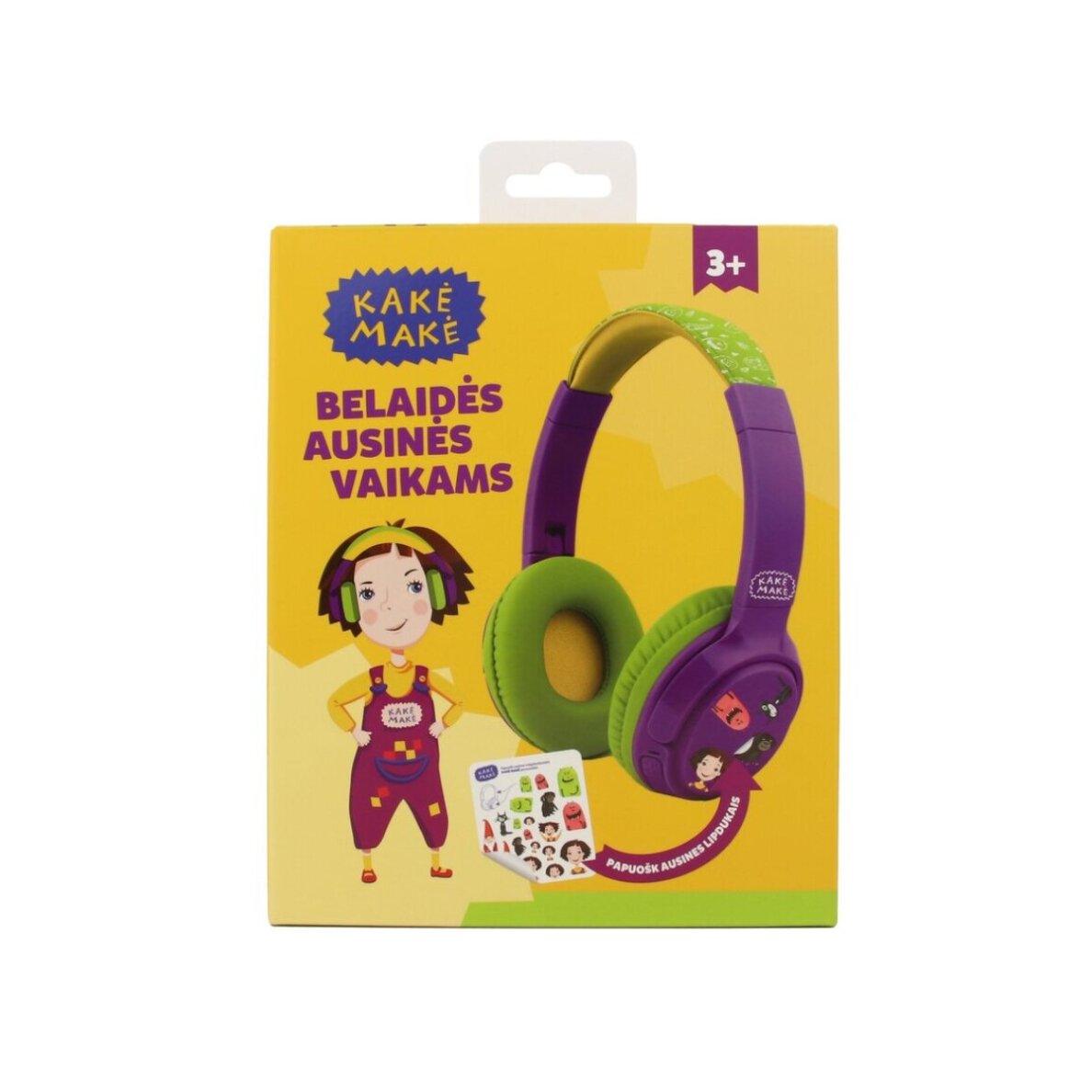 Bluetooth ausinės KAKĖ MAKĖ green purple AVHYKAK00001PU 5 Bluetooth ausinės KAKĖ MAKĖ green purple AVHYKAK00001PU 5