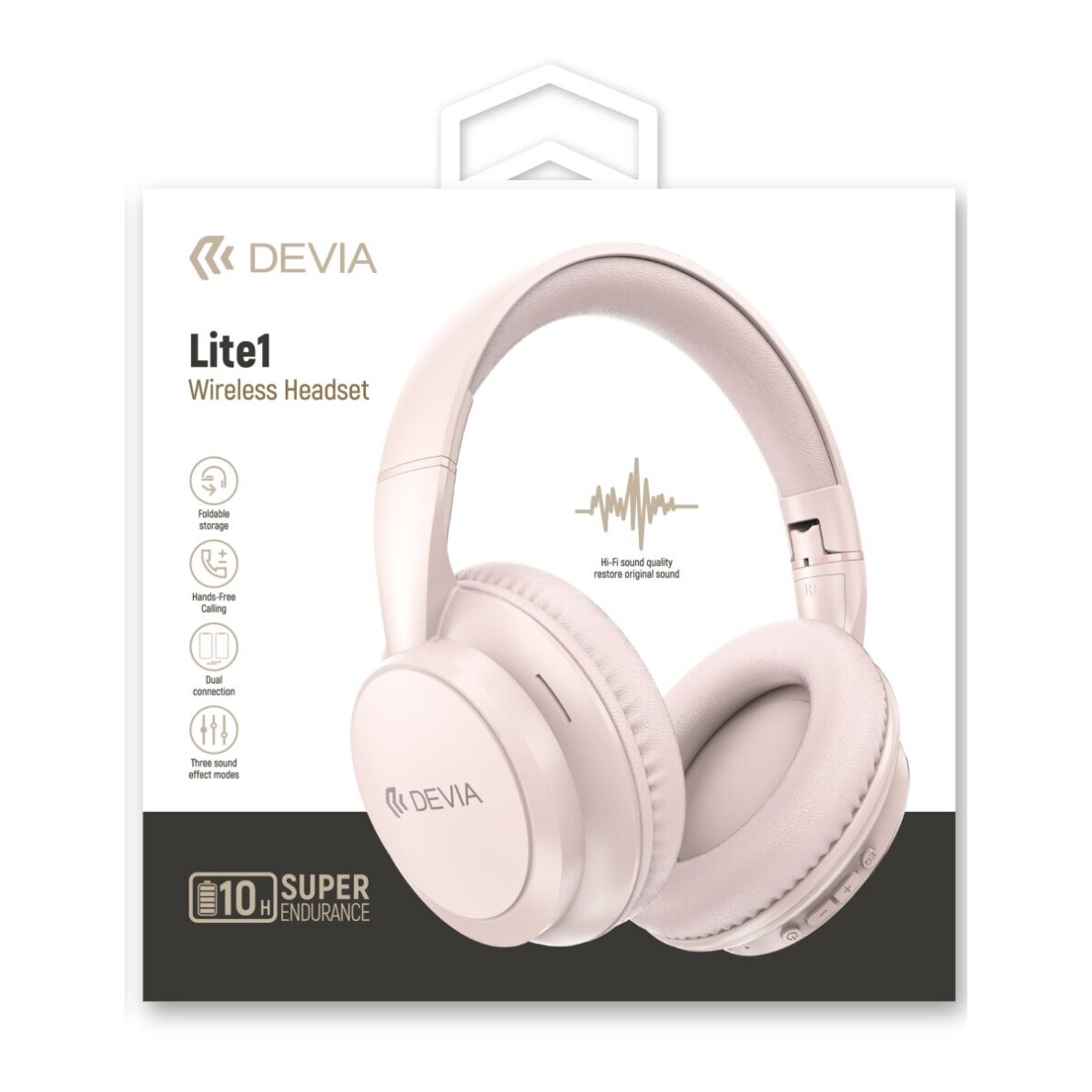 Bluetooth ausinės pink DEVIA Lite1 JH-820 1