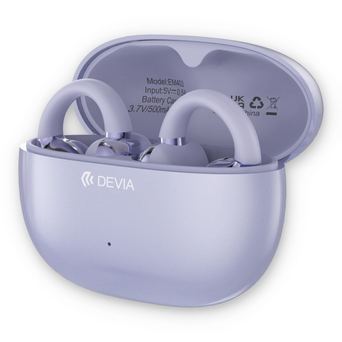 Bluetooth ausinės purple Devia OWS Pro2 Clip-on EM402 Bluetooth ausinės purple Devia OWS Pro2 Clip-on EM402