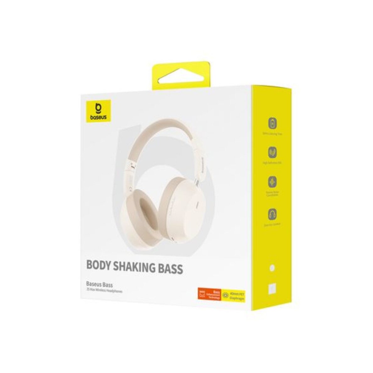 Bluetooth ausinės white Baseus Bass 35 Max A00070800221-00 1