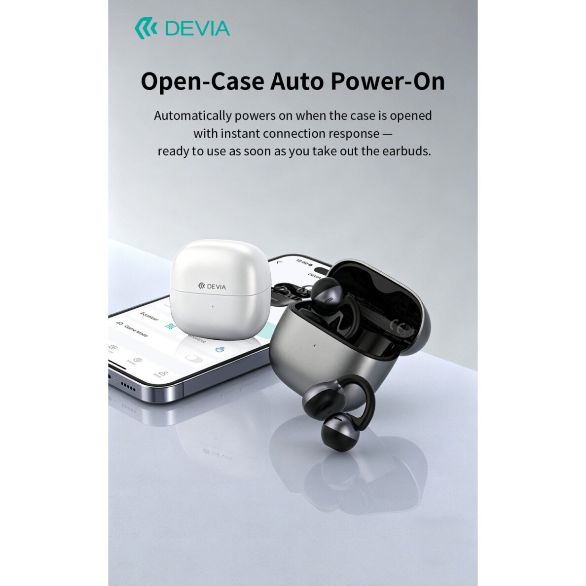 Bluetooth ausinės white DEVIA OWS AI Pro6 Clip-on su vertimo funkcija EM428 14 Bluetooth ausinės white DEVIA OWS AI Pro6 Clip-on su vertimo funkcija EM428 14