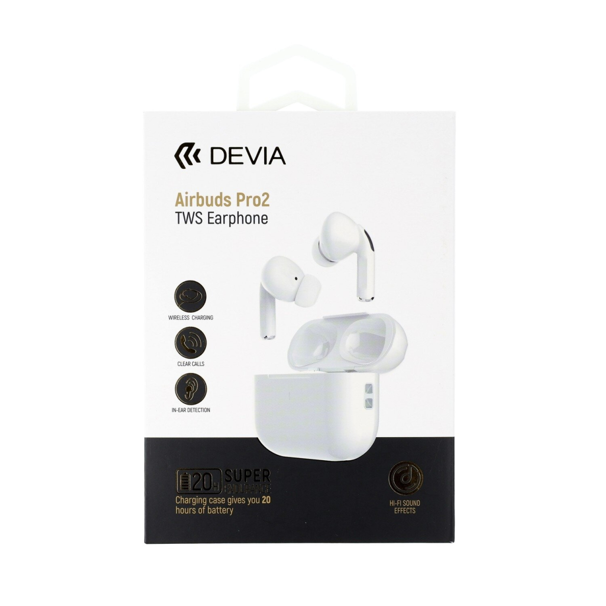 Bluetooth ausinės white Devia TWS Airbuds Pro2 EM058 8 Bluetooth ausinės white Devia TWS Airbuds Pro2 EM058 8