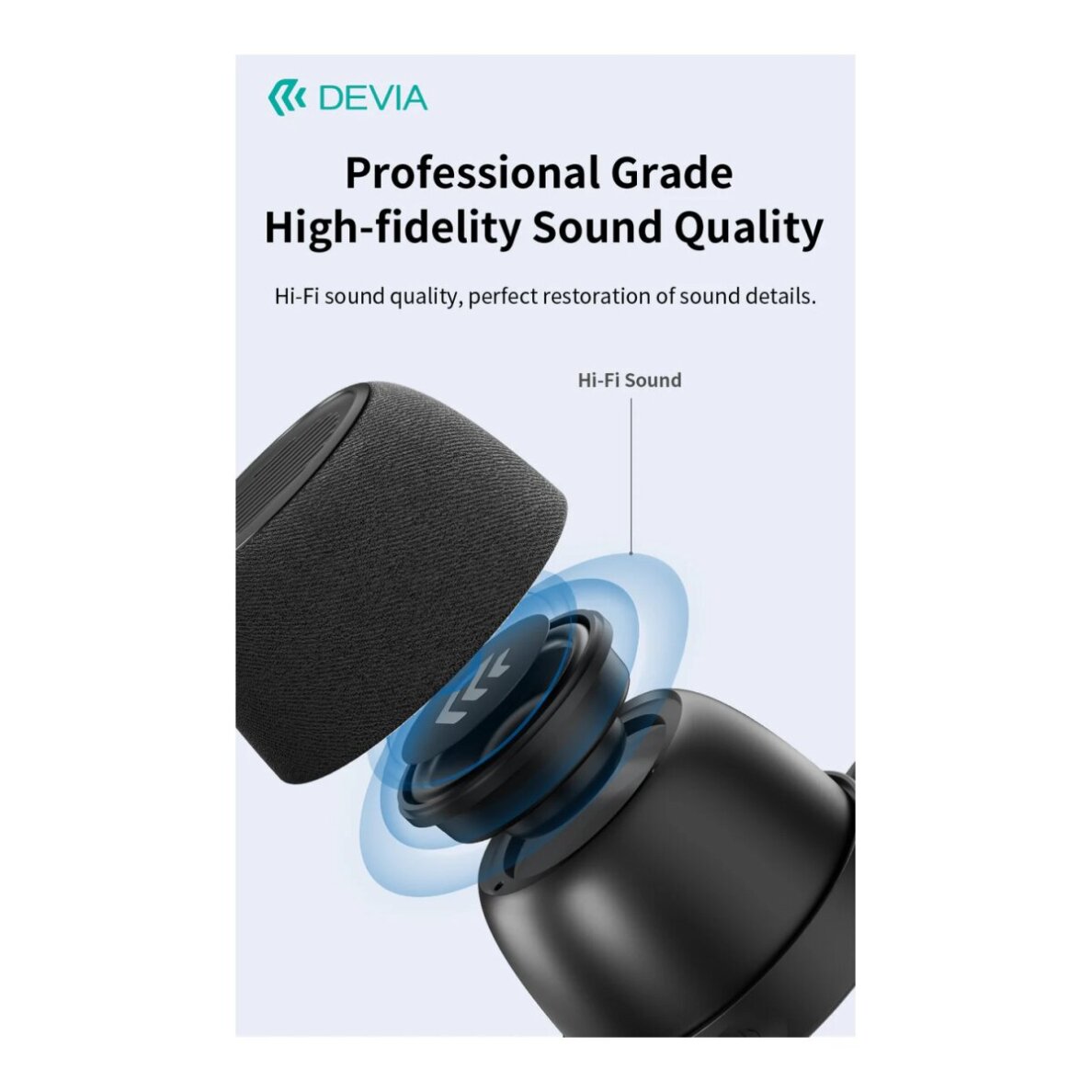 Bluetooth garsiakalbis black DEVIA Sound Lite4 EM508 3