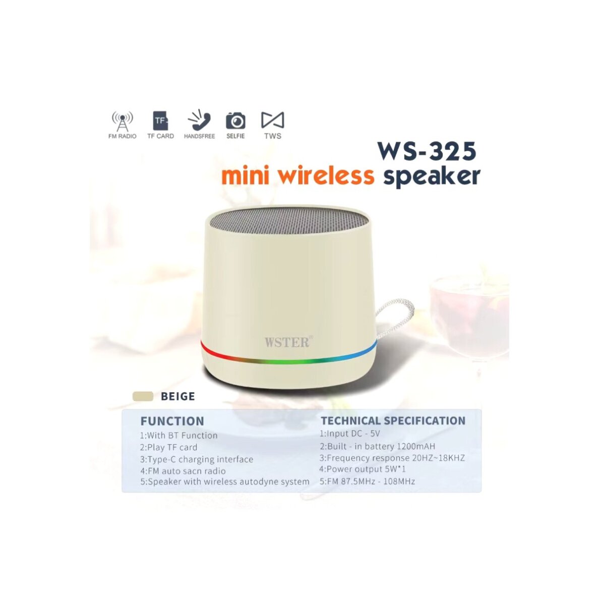 Bluetooth garsiakalbis white 40091 3