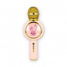Bluetooth garsiakalbis-mikrofonas pink X6 Rabbit 40445