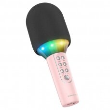 Bluetooth garsiakalbis-mikrofonas rožinis Borofone BFK2 Elf