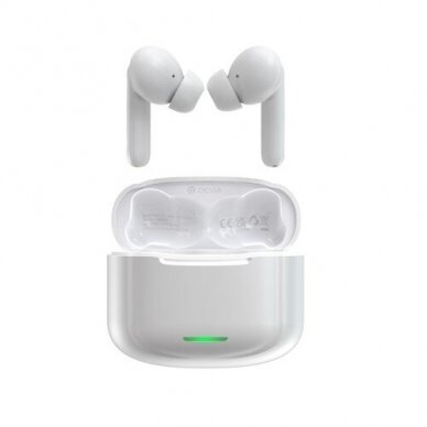 Bluetooth ausinės baltos Devia TWS ANC-E1 EM411 1