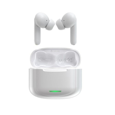 Bluetooth ausinės baltos Devia TWS ANC-E1 EM411 1