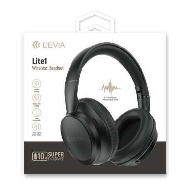 Bluetooth ausinės black DEVIA Lite1 JH-820 6