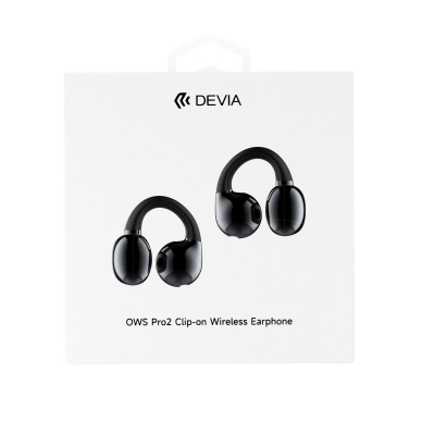 Bluetooth ausinės black Devia OWS Pro2 Clip-on EM402 9