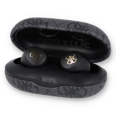 Bluetooth ausinės black GUESS 4G Metal GUTWSP4EGK 1