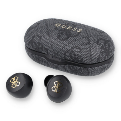 Bluetooth ausinės black GUESS 4G Metal GUTWSP4EGK