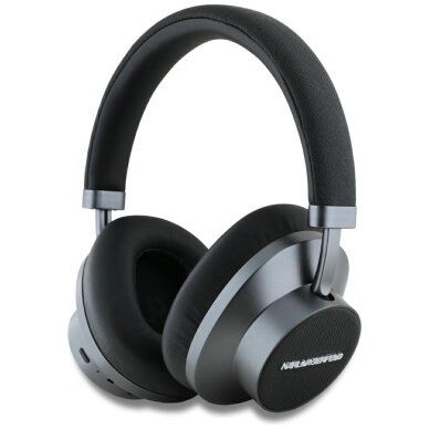 Bluetooth ausinės black KARL LAGERFELD ANC / ENC Saffiano Metal Logo KLBHP73PSACKMK