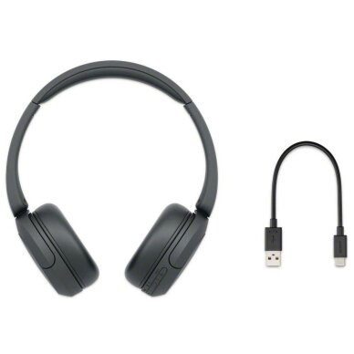 Bluetooth ausinės black SONY WH-CH520 6