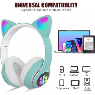 Bluetooth ausinės CAT mėtos spalvos RKD97 30158H 4