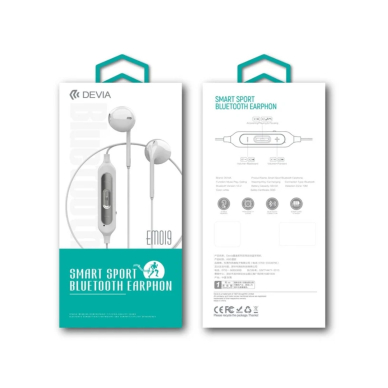 Bluetooth ausinės DEVIA Smart sport baltos 3 Bluetooth ausinės DEVIA Smart sport baltos 3