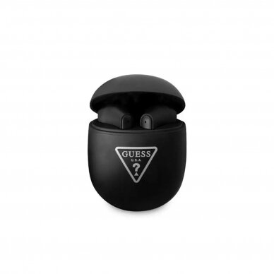 Bluetooth ausinės GUESS Triangle Logo black