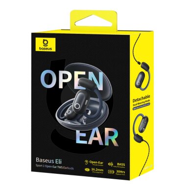 Bluetooth ausinės juodos Baseus Eli Sport1 A00064400121-00 9