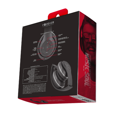 Bluetooth ausinės juodos Rebeltec VIRAL 2048 5