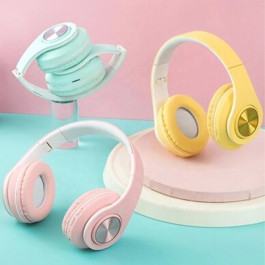 Bluetooth ausinės mėtos spalvos P39 30179 1