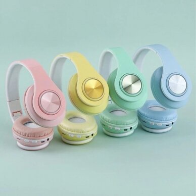 Bluetooth ausinės mėtos spalvos P39 30179 2