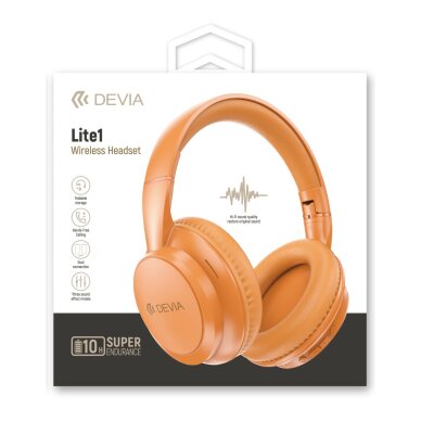 Bluetooth ausinės orange DEVIA Lite1 JH-820 4