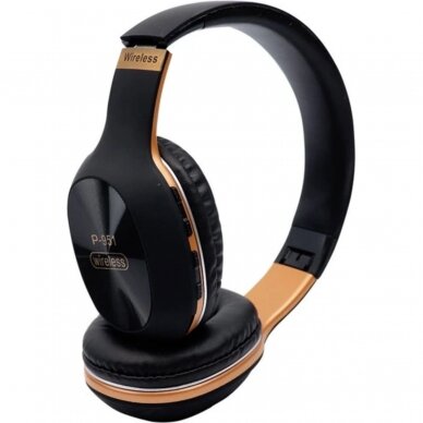 Bluetooth ausinės P951 juodos 4