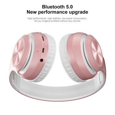 Bluetooth ausinės rausvos P68 30185 13
