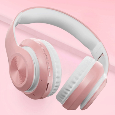 Bluetooth ausinės rausvos P68 30185 8