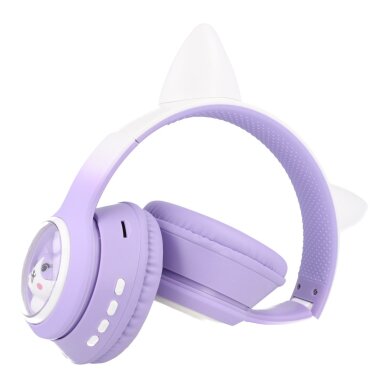 Bluetooth ausinės su mikrofonu CAT purple BT029C 30158F 3
