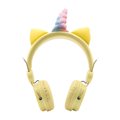 Bluetooth ausinės VIENARAGIS geltonos AH-805 30205 1