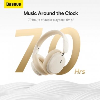 Bluetooth ausinės white Baseus Bowie D05 NGTD020202 2