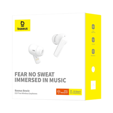 Bluetooth ausinės white Baseus Bowie E19 A00069600223-00 8