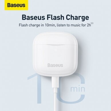 Bluetooth ausinės white Baseus Bowie E3 NGTW080002 6