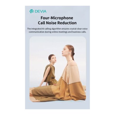 Bluetooth ausinės white Devia ANC TWS Ultra1 EM031 10 Bluetooth ausinės white Devia ANC TWS Ultra1 EM031 10