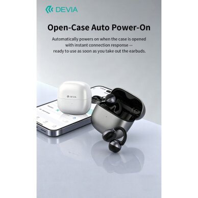 Bluetooth ausinės white DEVIA OWS AI Pro6 Clip-on su vertimo funkcija EM428 14 Bluetooth ausinės white DEVIA OWS AI Pro6 Clip-on su vertimo funkcija EM428 14