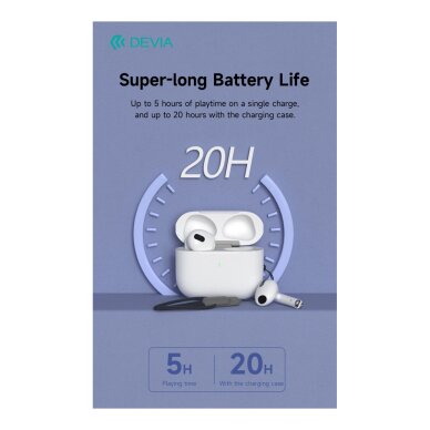 Bluetooth ausinės white Devia TWS Airbuds Pods3 EM410 4 Bluetooth ausinės white Devia TWS Airbuds Pods3 EM410 4