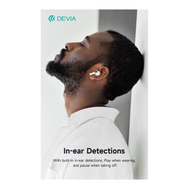 Bluetooth ausinės white Devia TWS Airbuds Pods3 EM410 2 Bluetooth ausinės white Devia TWS Airbuds Pods3 EM410 2