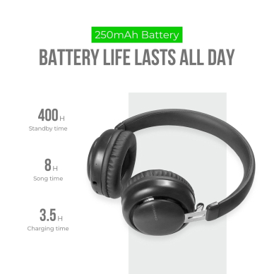 Bluetooth ausinės XO BE10 juodos 4